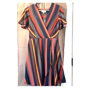 Monteau Los Angeles M Striped Dress